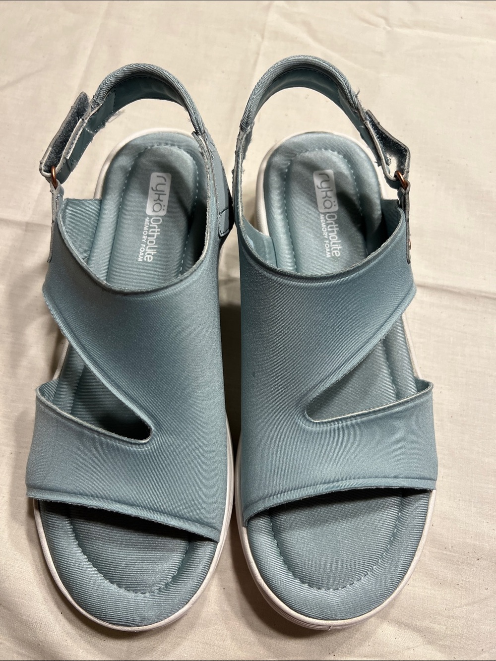 Ryka Women's Pale Blue Slingback Comfort Sandals